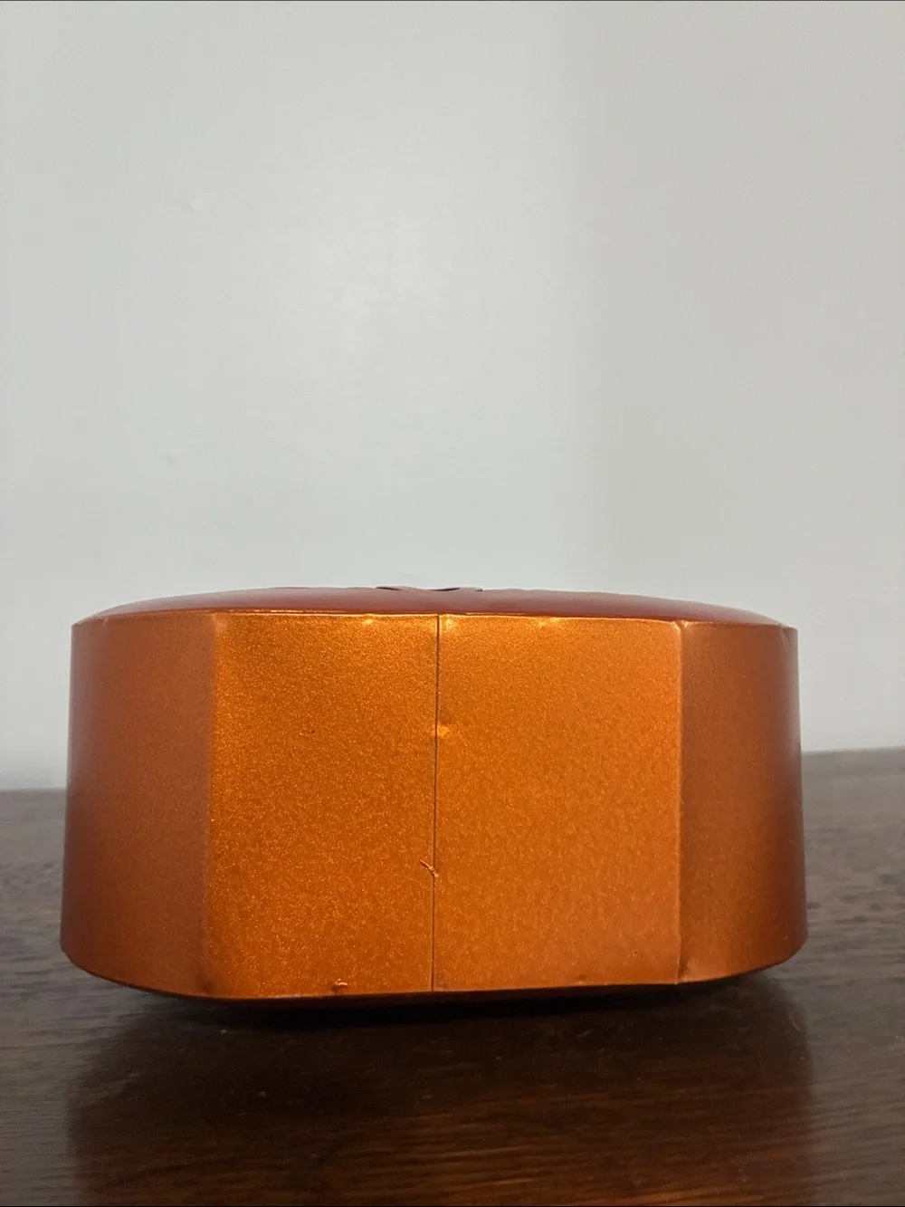 NWT-LED Light Up- Give Thanks-Orange Metal Pumpkin Decoration w/ Metal Leaves 🍁